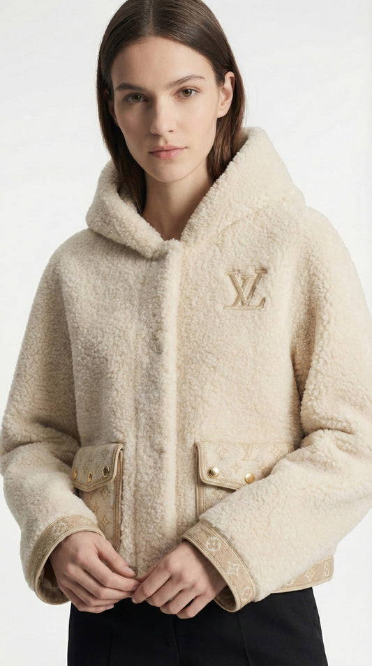 Fluffy Hooded Jacket